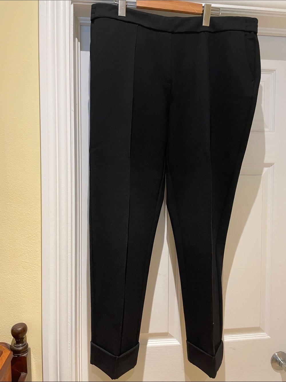 Women's Black stretch flattering Tailored Trousers
